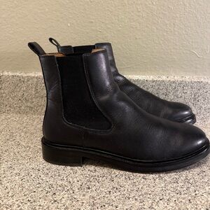 Madewell Sleek Black Ankle Booties